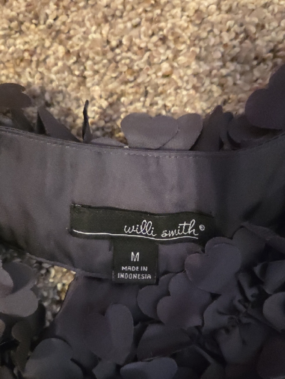 Willi Smith Charcoal Ruffle Front Sleeveless Camisole - Picture 2 of 3